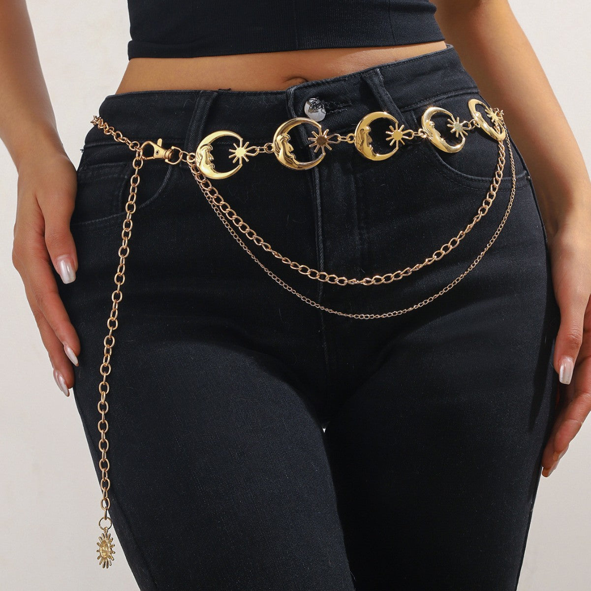 Moon-Sun Waist Chain