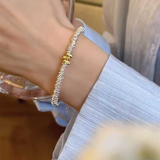 Silver Chesse Round Bracelet