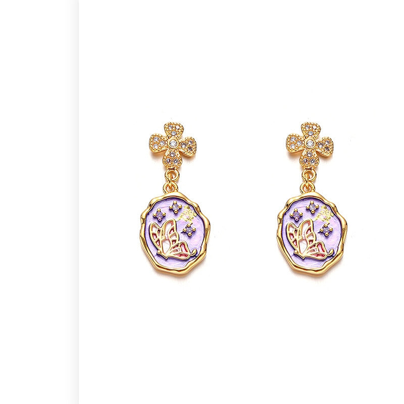 Oil Painting Style Earrings