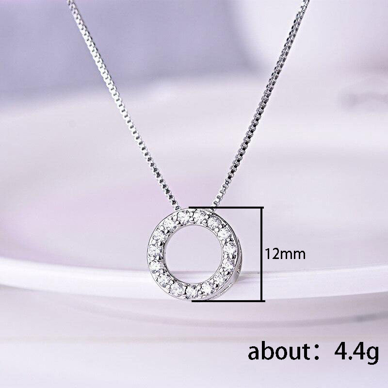Cao Shi Japanese and Korean couple necklace, temperament internet celebrity ins style round pendant, niche design and personalized clavicle chain