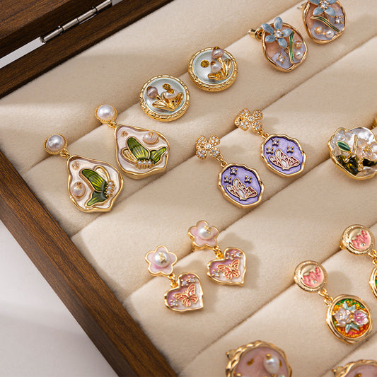 Oil Painting Style Earrings