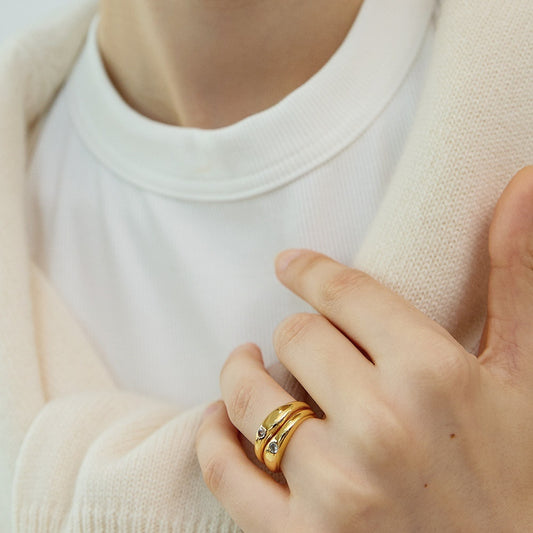 Original Polished Zircon Ring