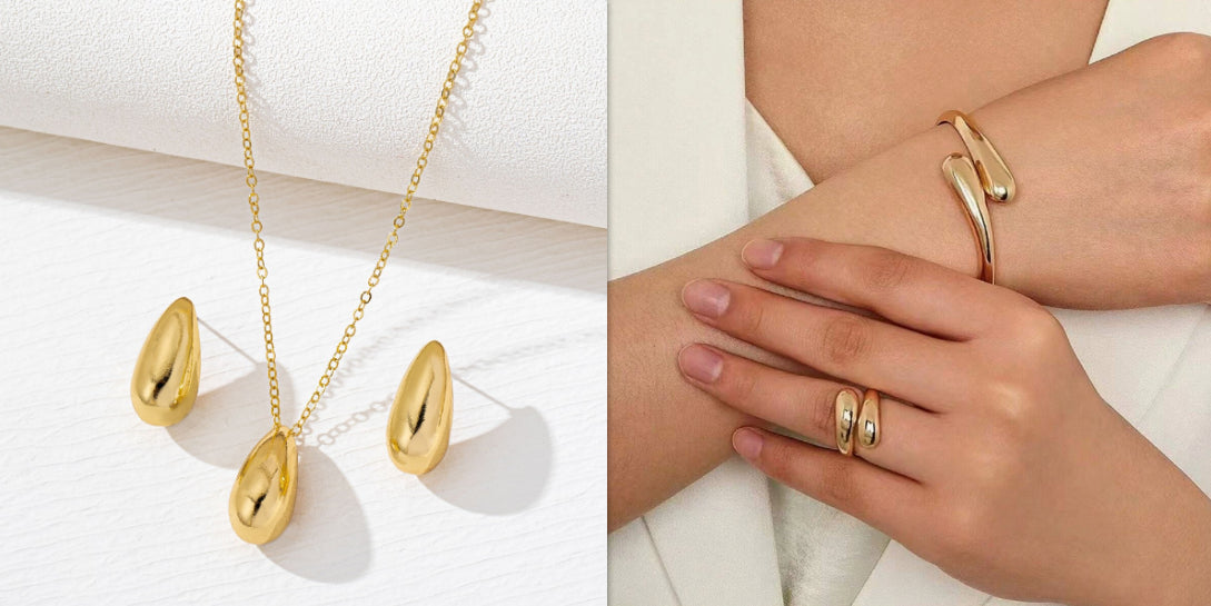 Drop Shaped Jewelry Set